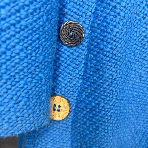 Soft Surroundings Vibrant Blue Tunic Size Small Cowl Neck - Picture 7 of 14